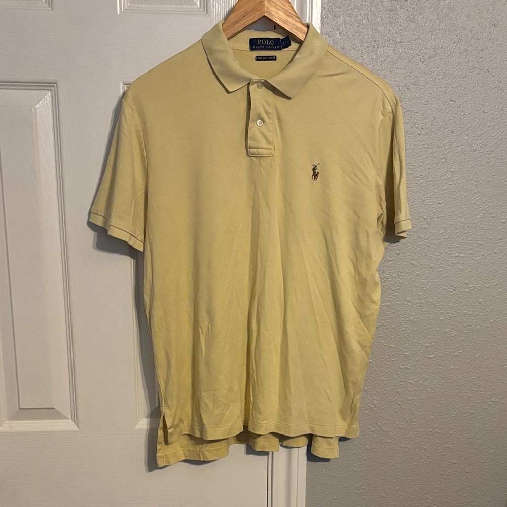 Polo‎ by Ralph Lauren Men's Light Yellow Polo Shirt